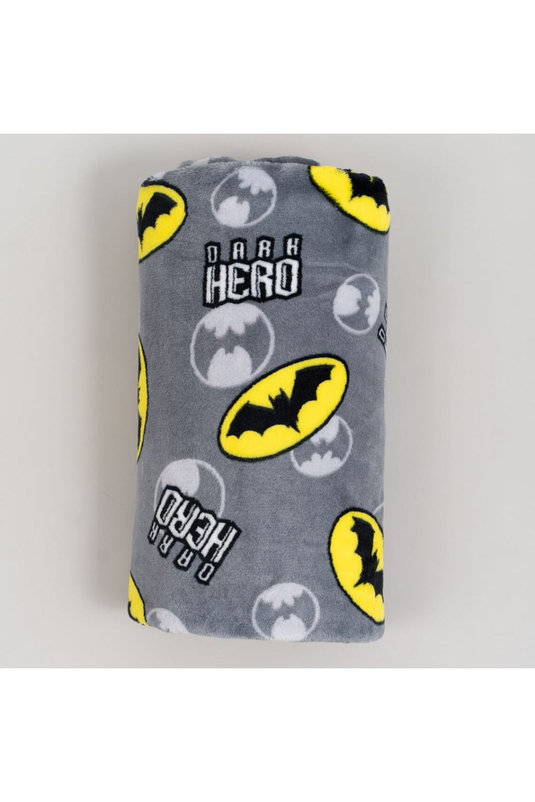 Пухнастий плед ясельний Batman сірий велсофт