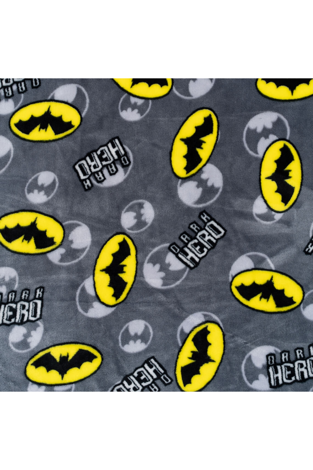 Пухнастий плед ясельний Batman сірий велсофт