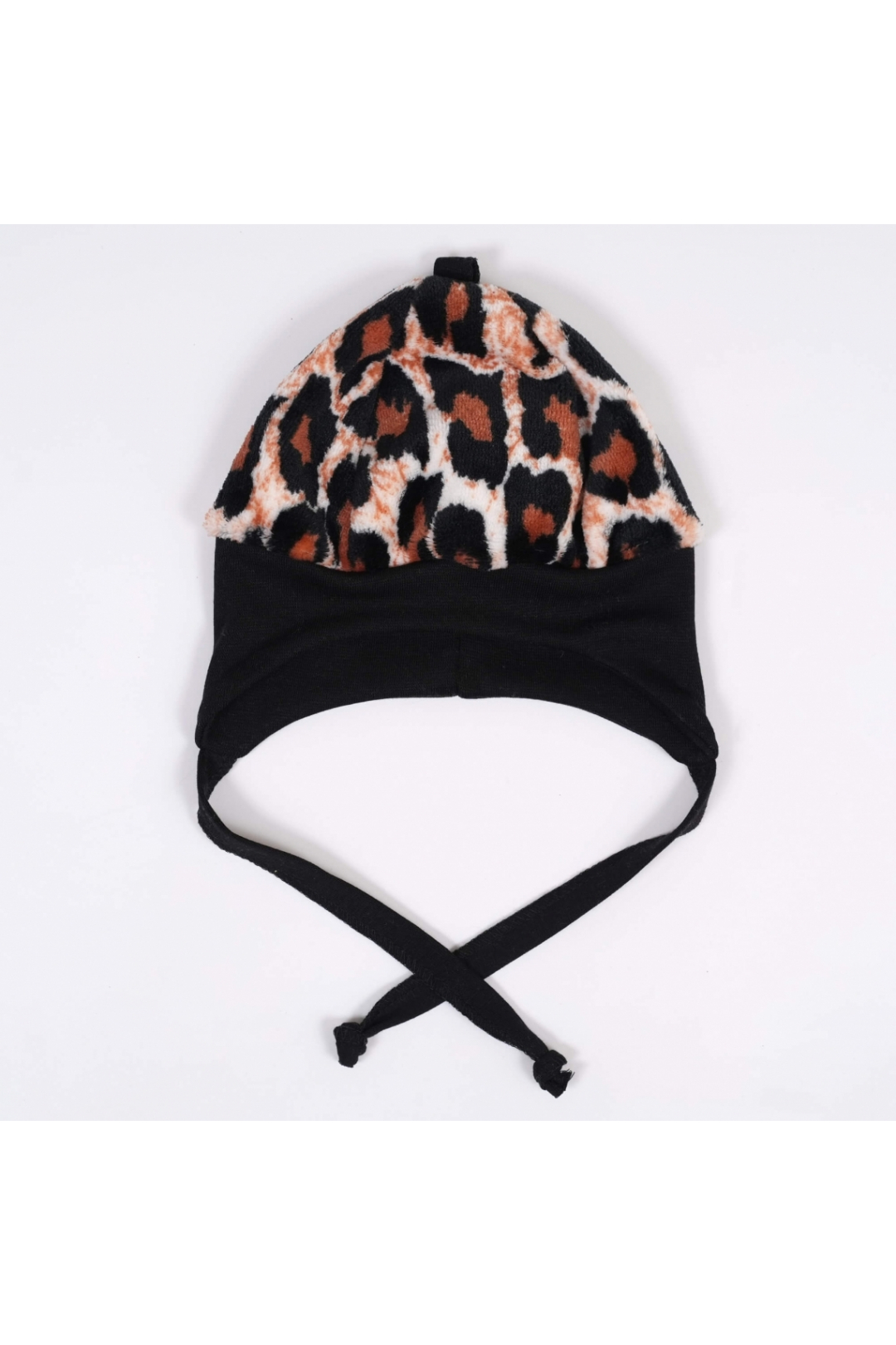 Шапочка для малят тепла  Лео чорний велсофт