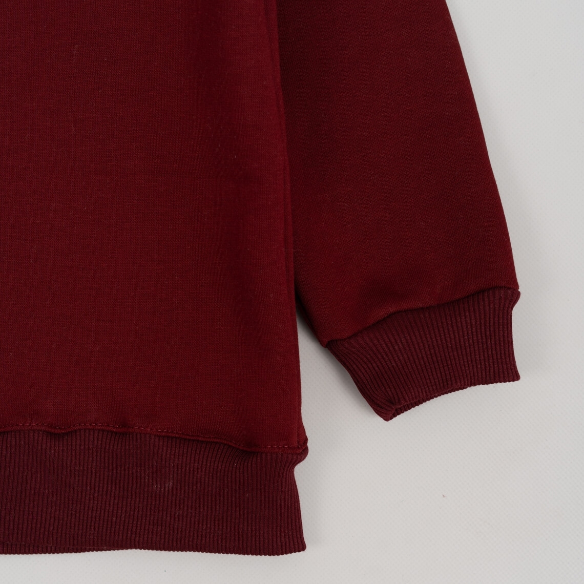 Світшот для дівчинки бордо тринитка на флісі