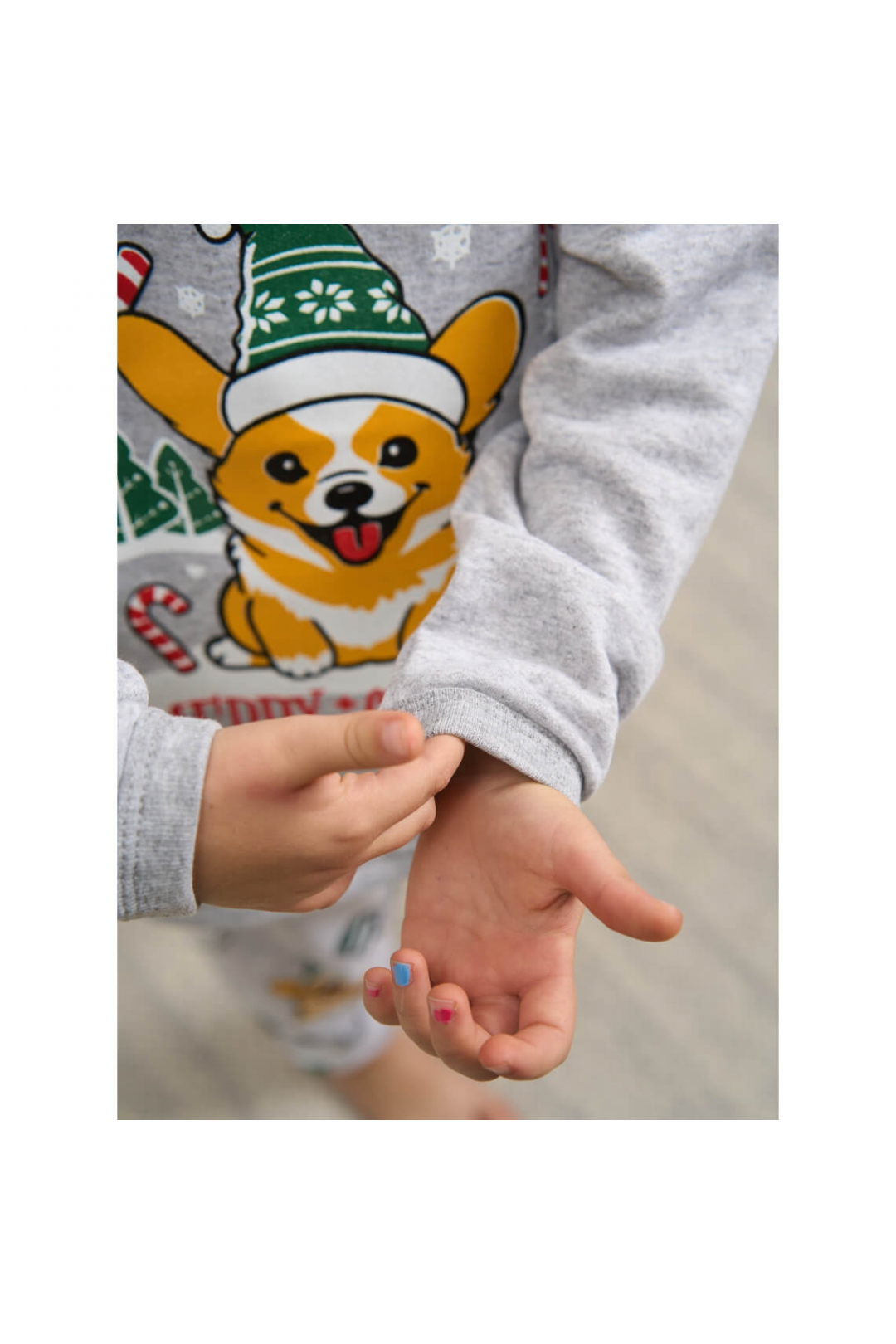 Піжама дитяча сірий Собачки начіс