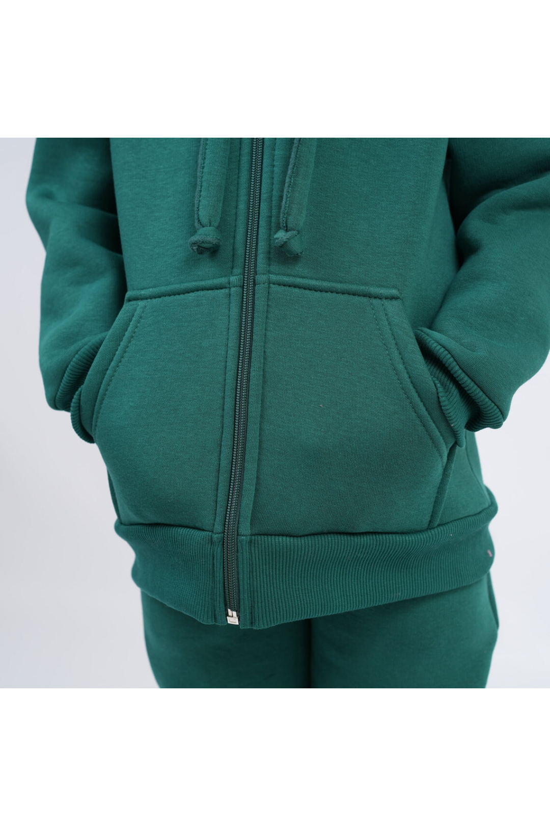 Костюм теплий  для дівчинки смарагдовий тринитка на флісі