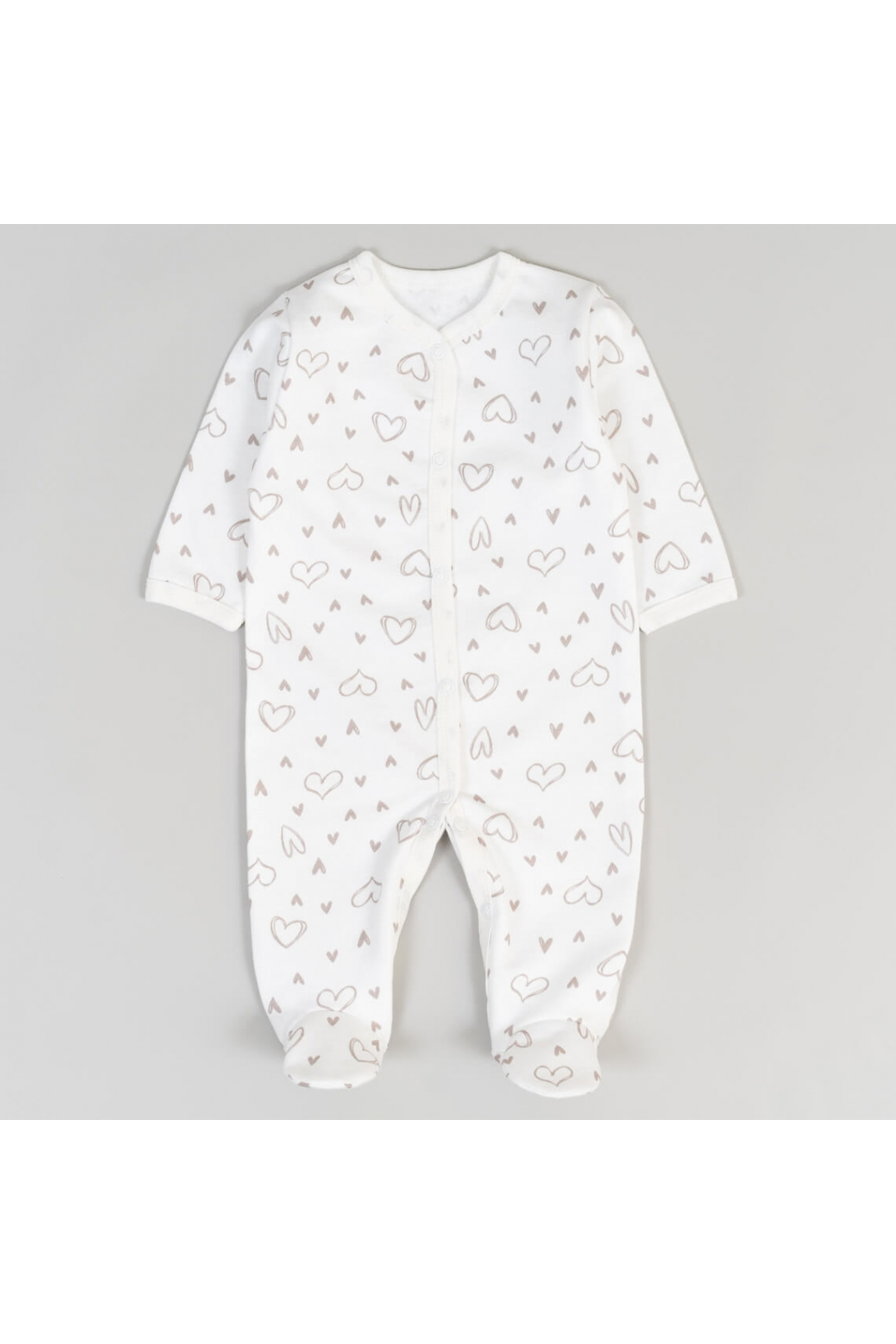 Чоловічок для малят Сердечка молочний начіс високої якості(футер)