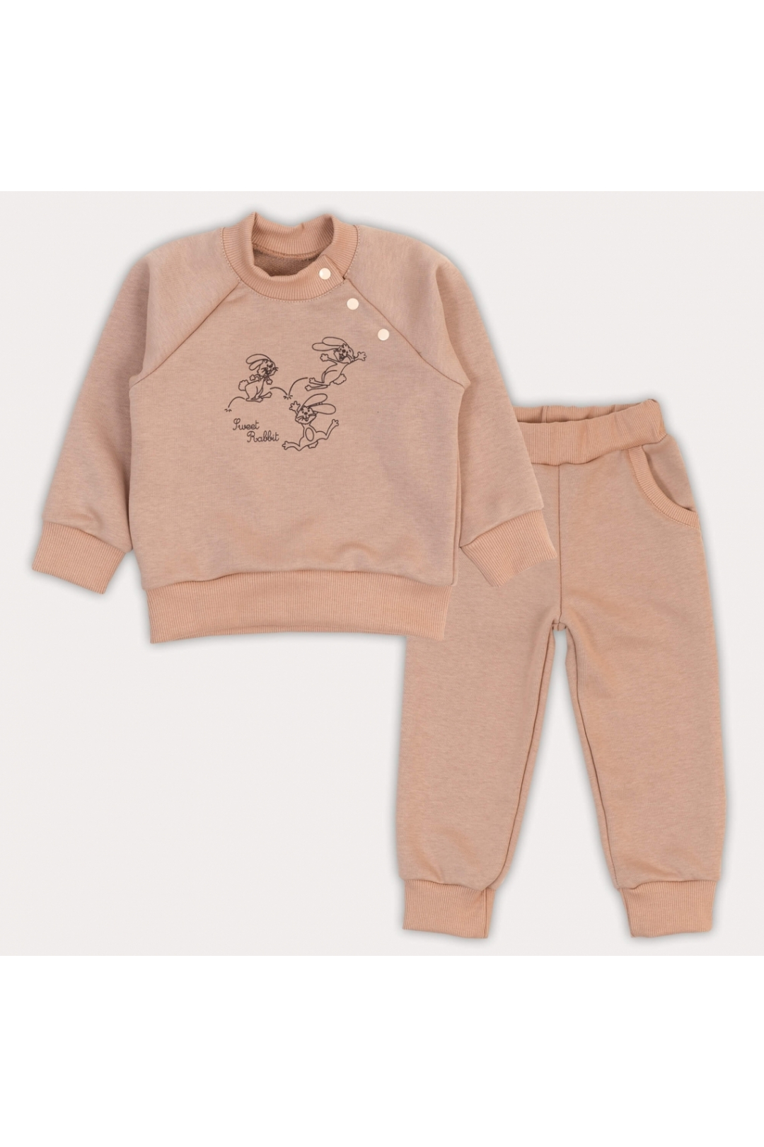 Костюм для малят бежевий тринитка петля