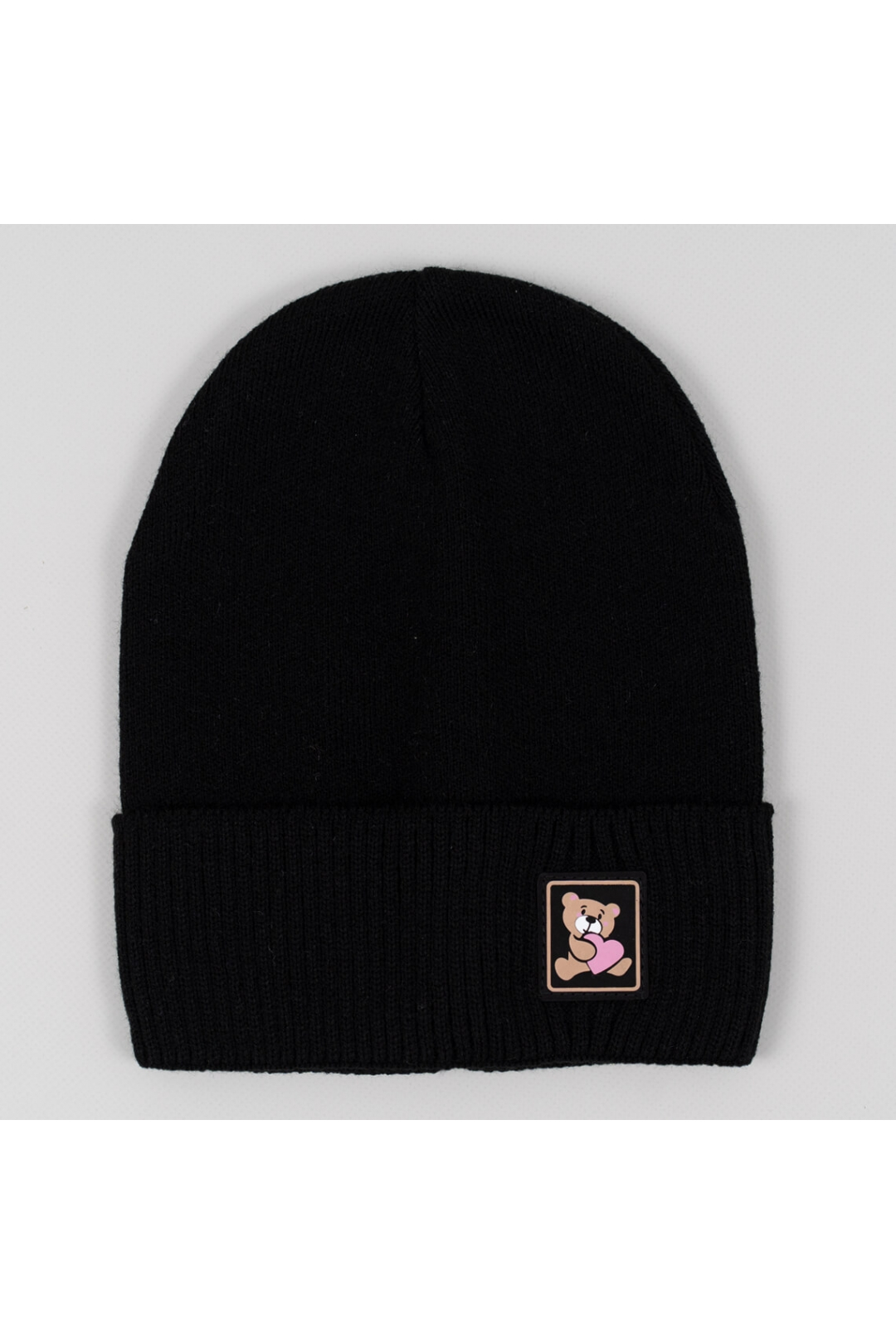 Шапка для дівчинки чорний в'язка