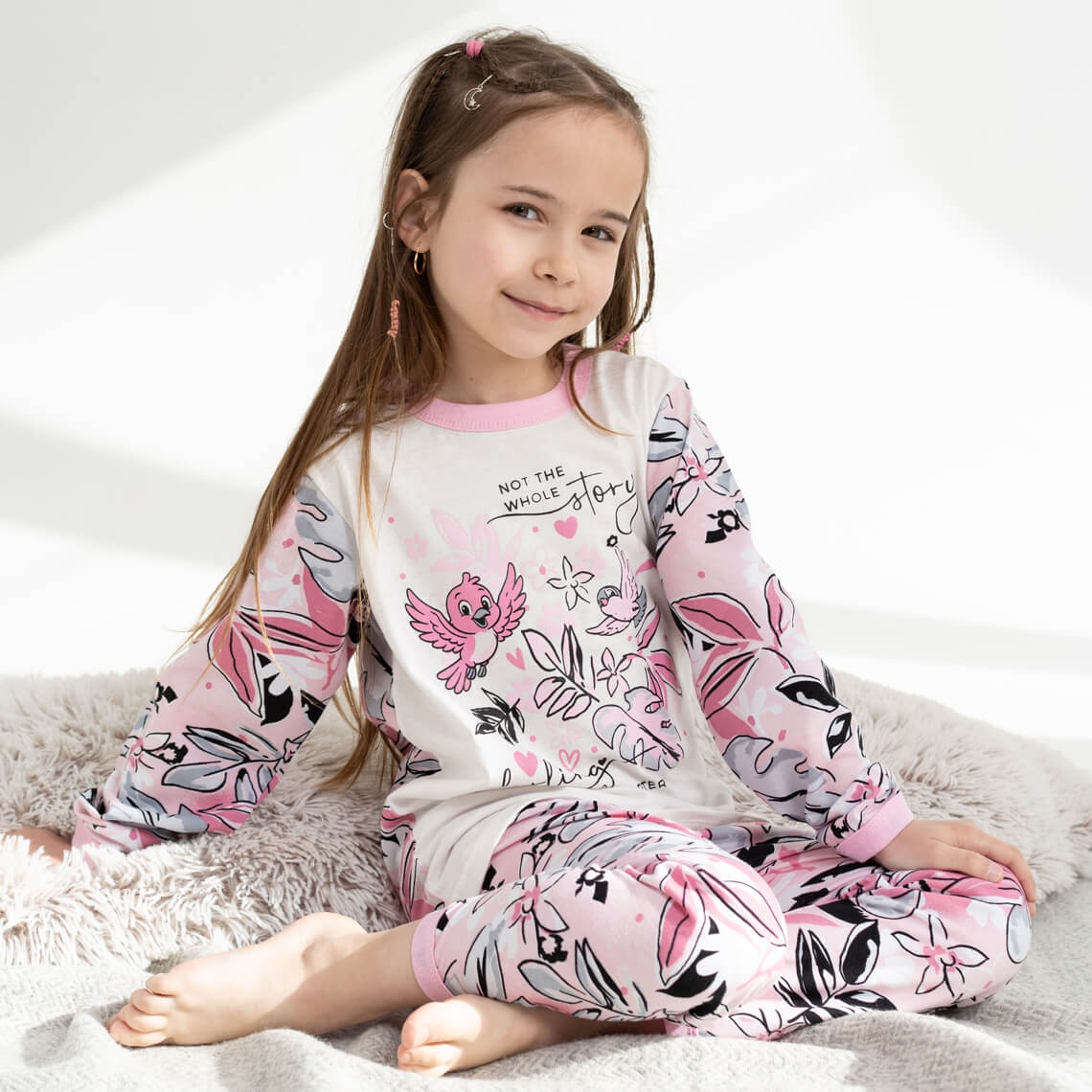 Піжама для дівчинки рожевий кулір