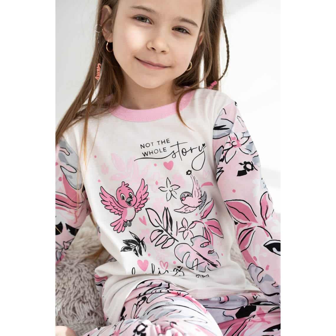 Піжама для дівчинки рожевий кулір