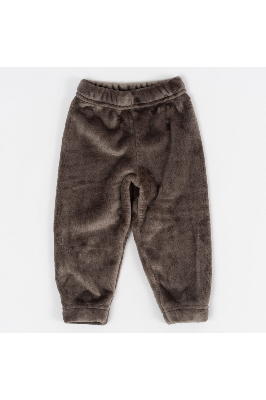 Пухнасті штанці для малят сіро-бежевий вельсофт