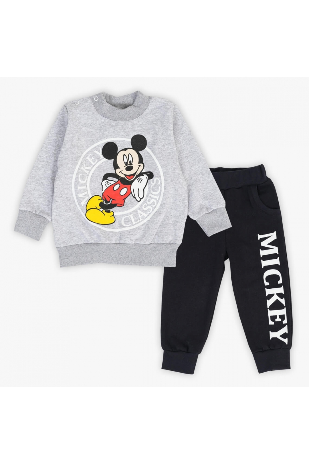 Костюм для малят Мікі сірий начіс (футер)