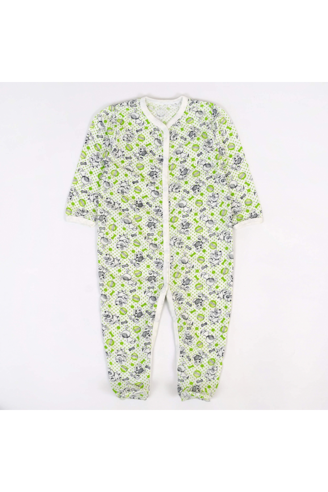Чоловічок для малят Собачки салатовий кулір