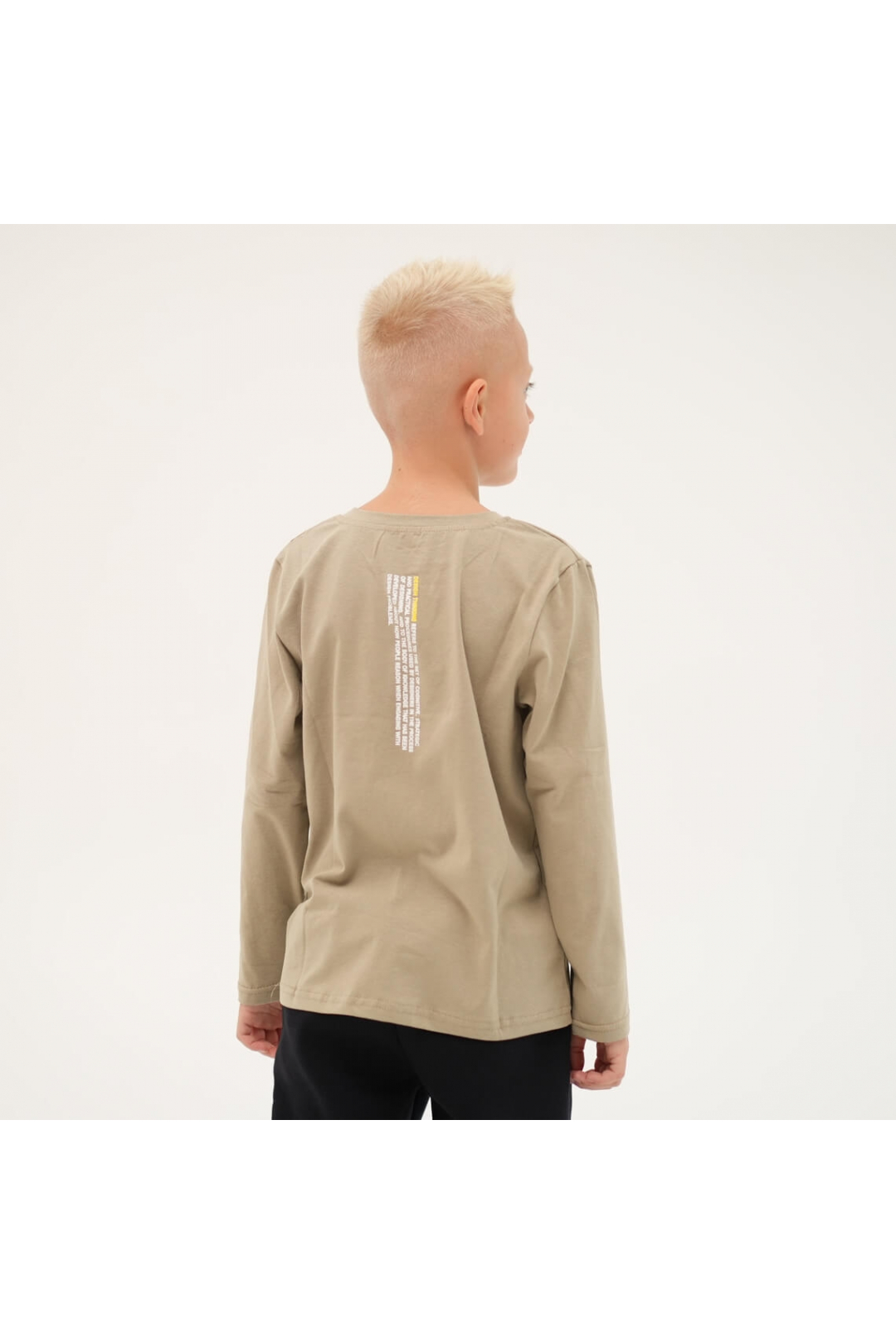 Лонгслів для хлопчика бежевий фулікра