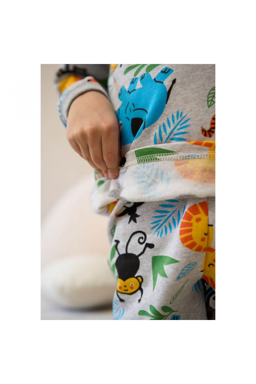 Піжама для хлопчика  Сафарі сірий начіс (футер)