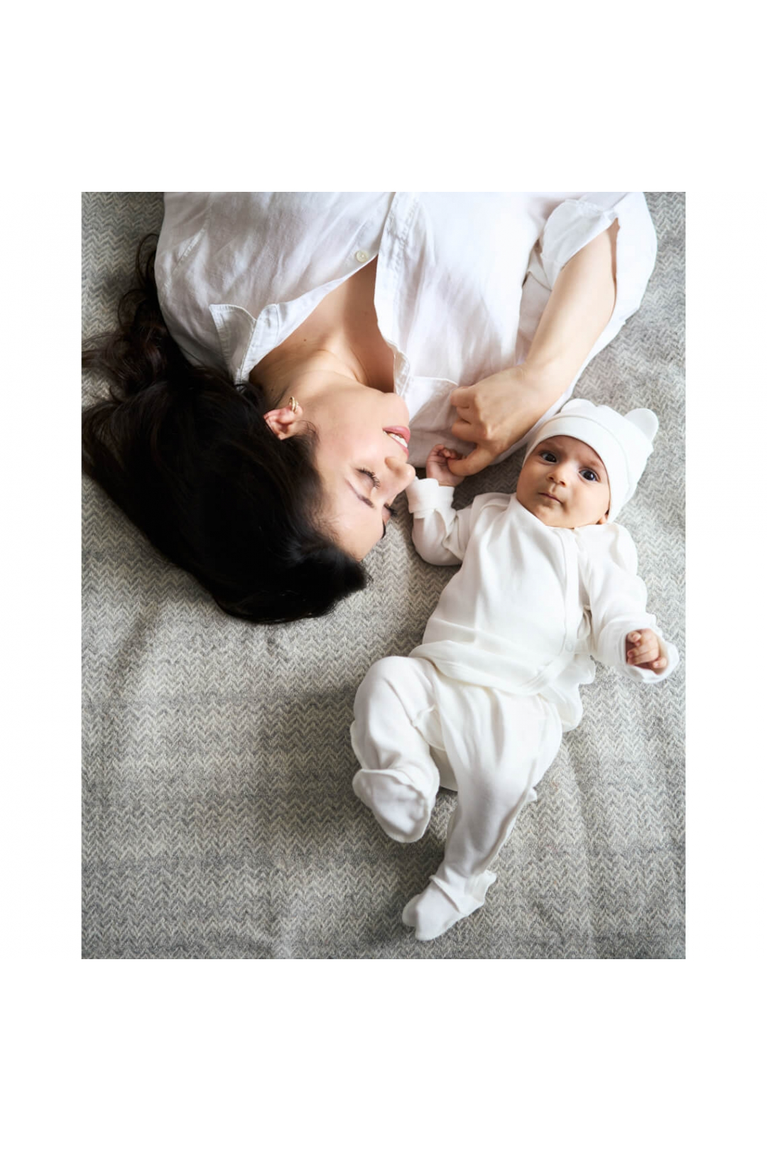 Комплект для новонароджених білий інтерлок пеньє