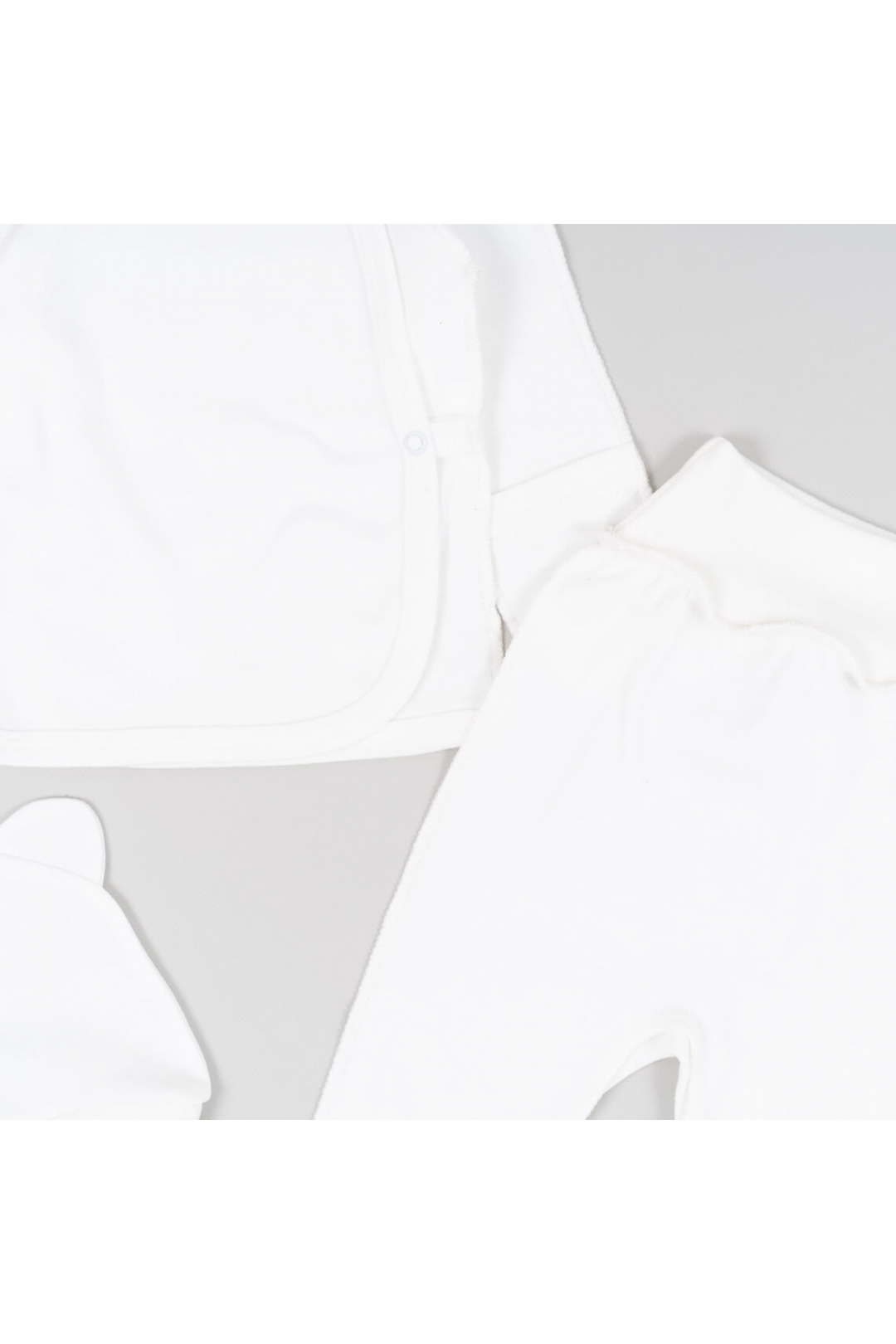 Комплект для новонароджених білий інтерлок пеньє