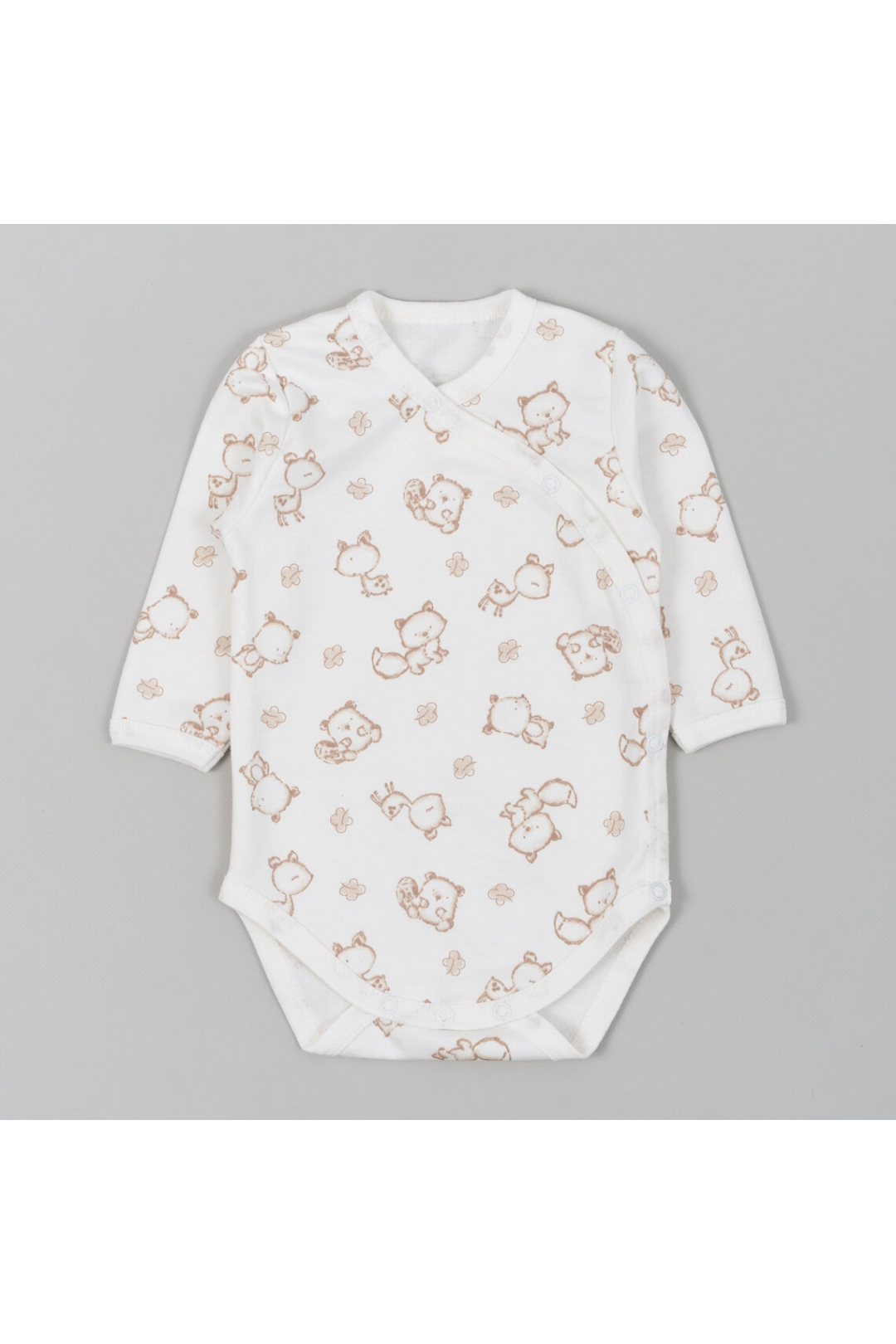 Боді для малят Звірята молочний начіс (футер)