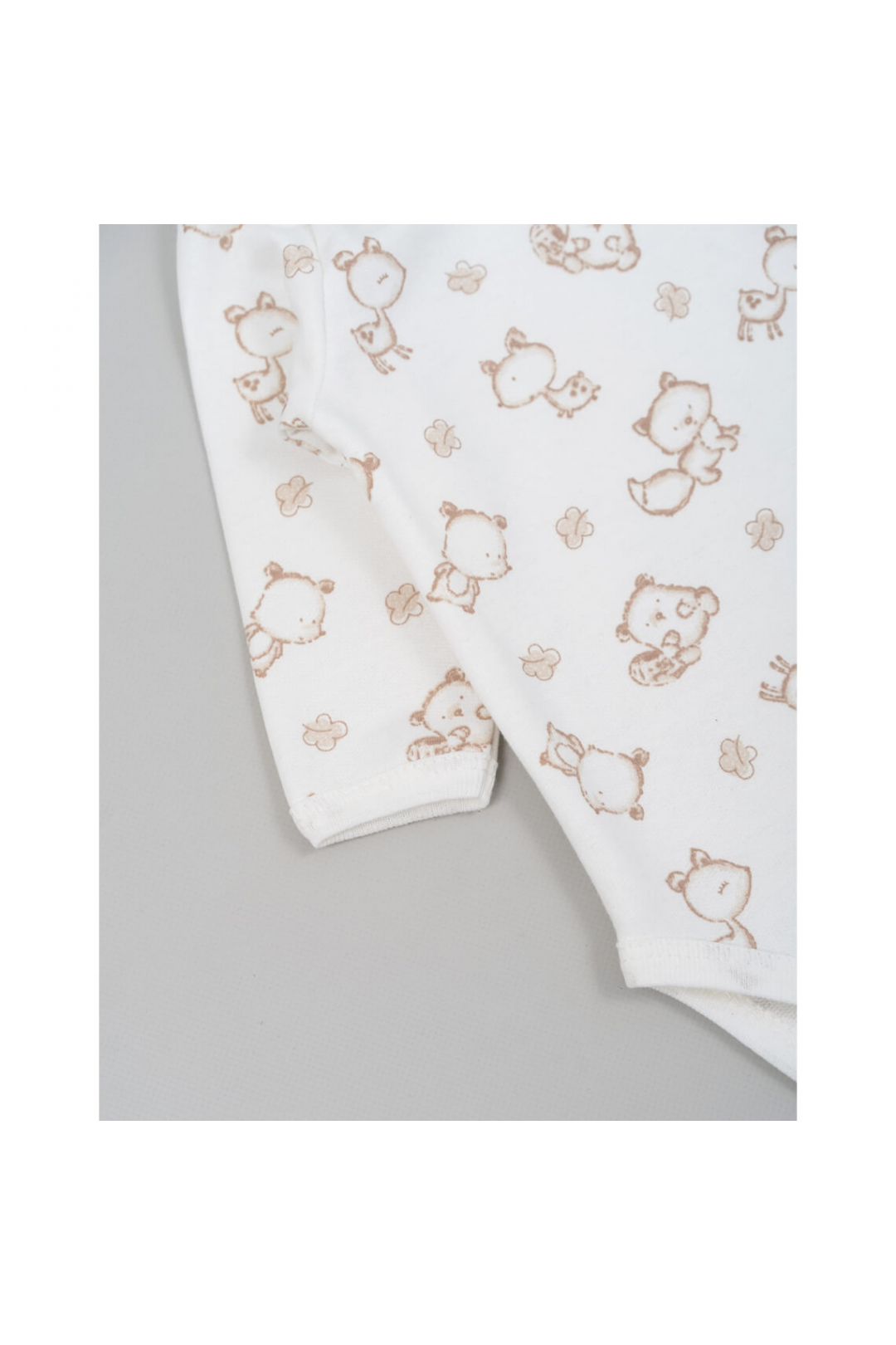 Боді для малят Звірята молочний начіс (футер)