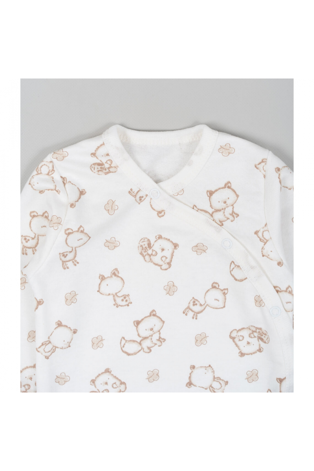 Боді для малят Звірята молочний начіс (футер)