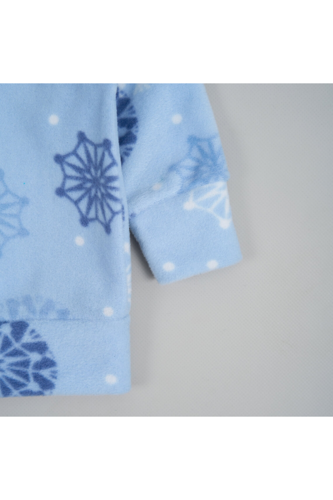 Джемпер для дівчинки Сніжинки  блакитний флис