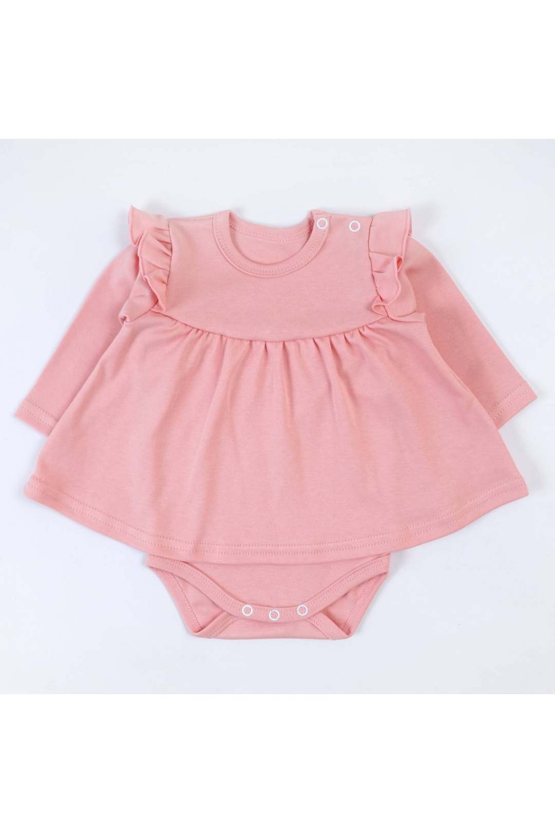 Боді-сукня ясельна персик інтерлок