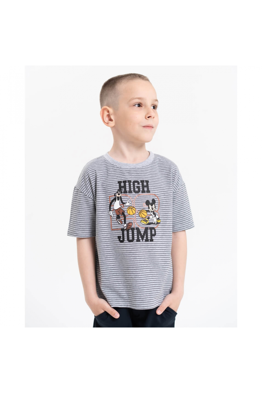 Футболка для хлопчика сірий фулікра