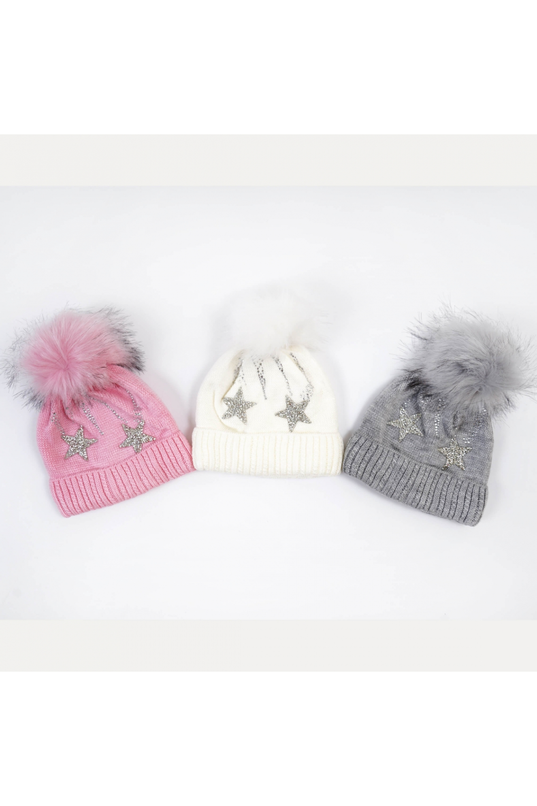 Шапка на флісі для дівчинки мишиний в‘язка