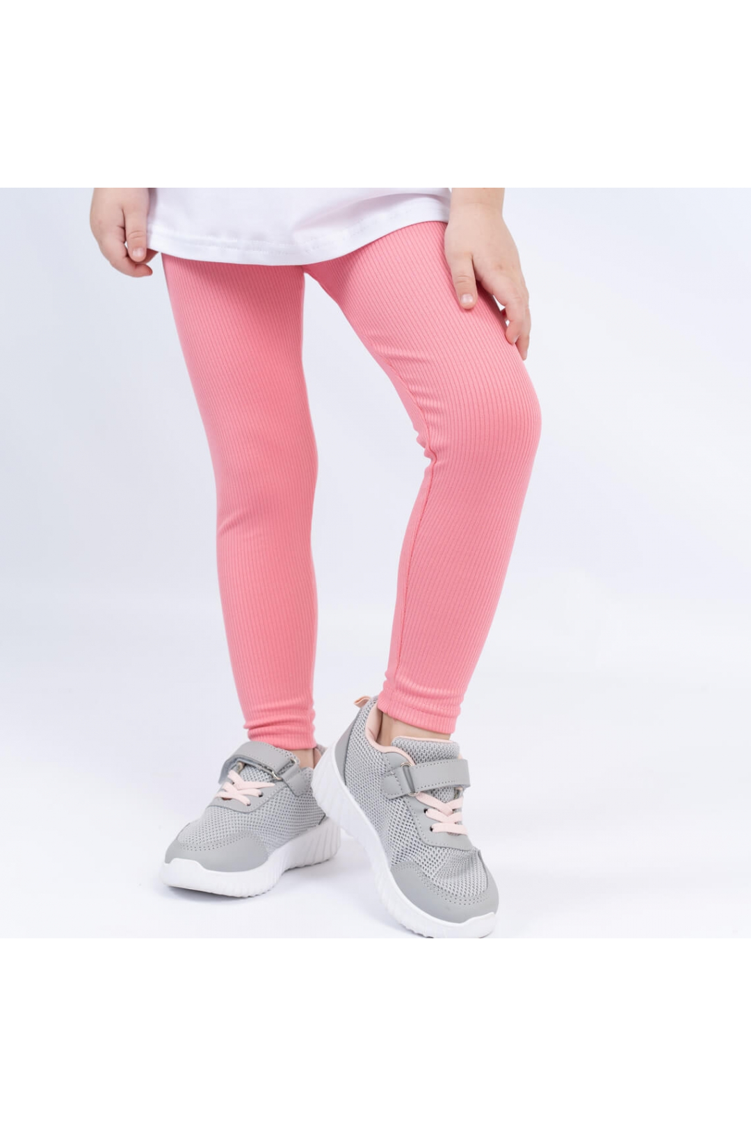 Лосіни для дівчинки кораловий рубчик-мустанг