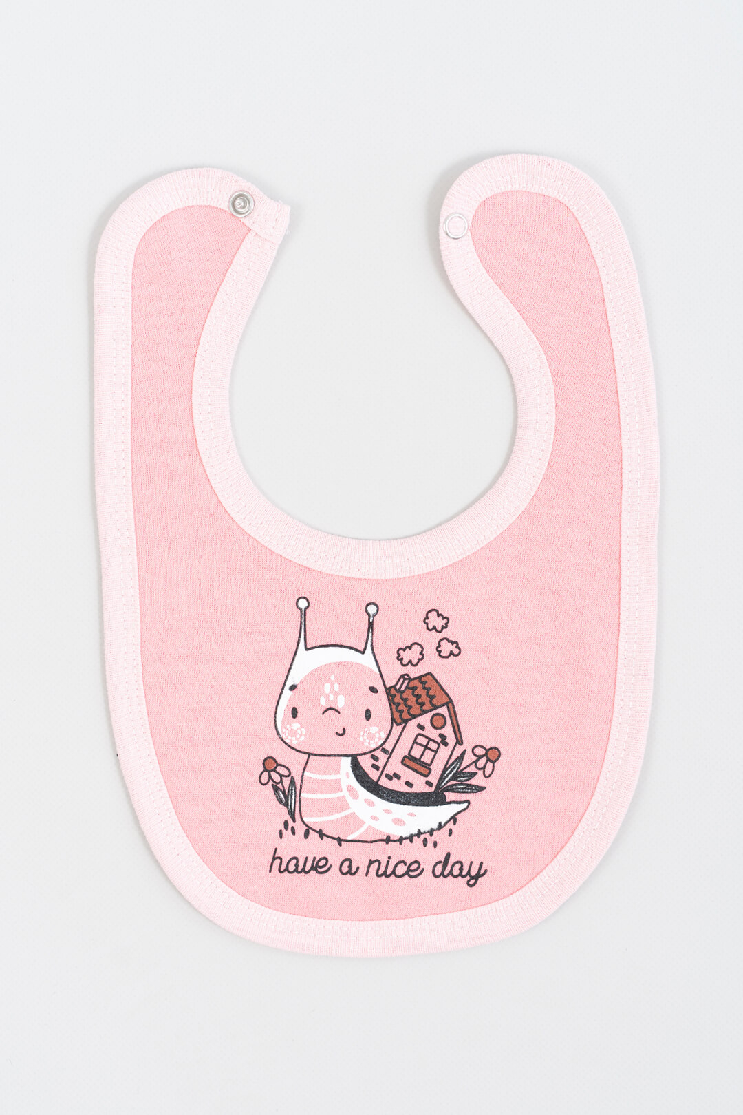 Слинявчик дитячий Равлик кораловий начіс (футер)