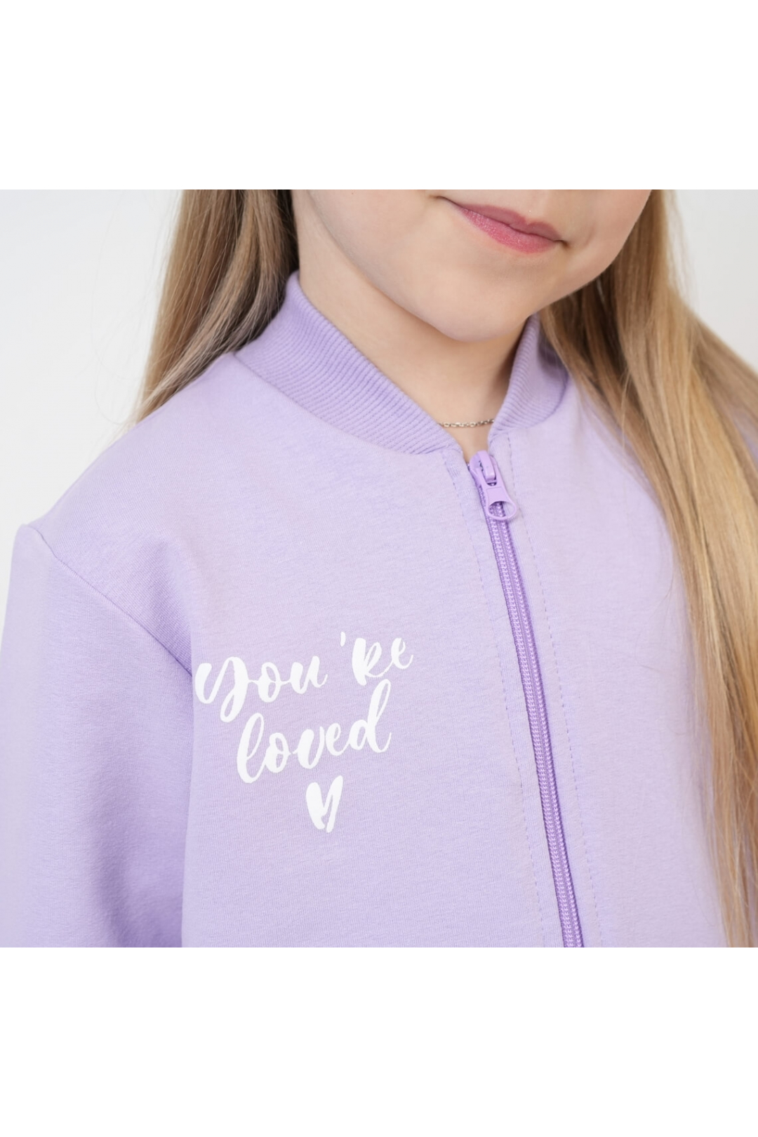 Костюм для дівчинки бузковий двонитка