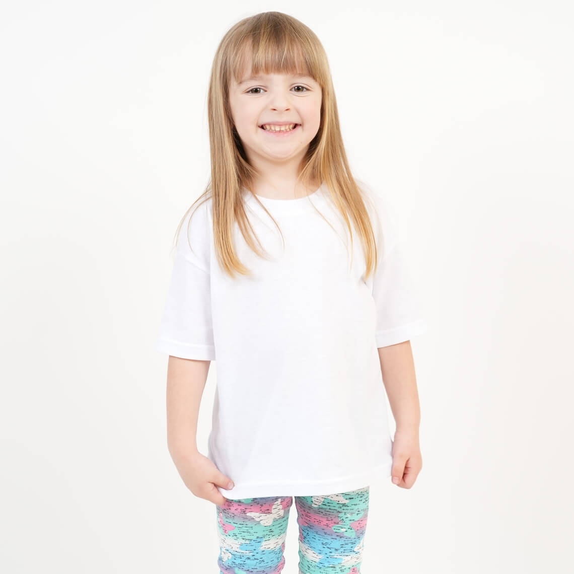 Футболка оверсайз дитяча білий кулір