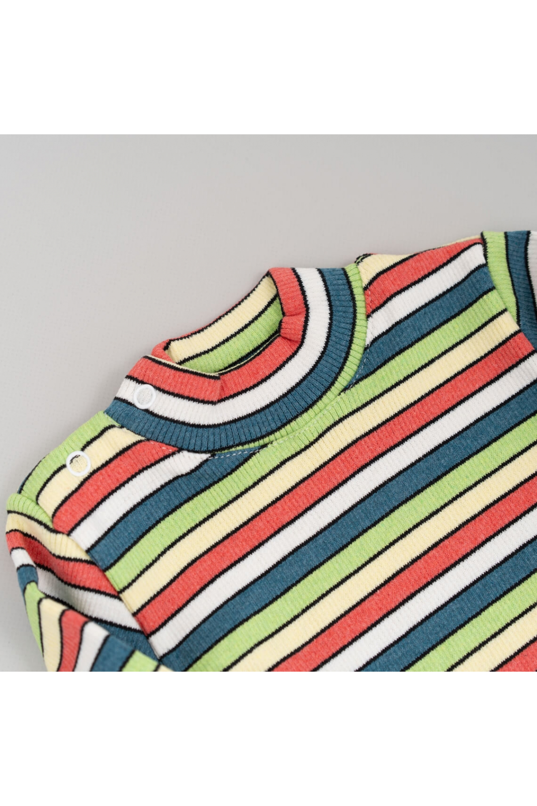 Боді теплий в полоску салатовий рубчик з начісом