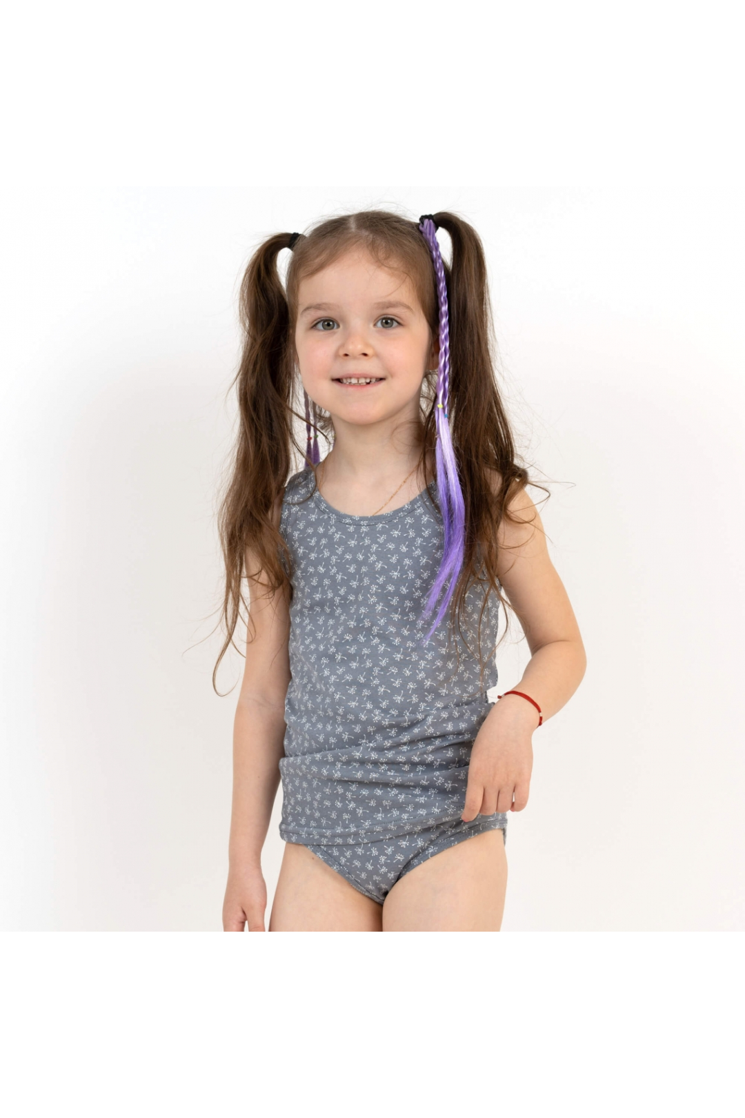 Комплект білизни  для дівчинки сірий кулір