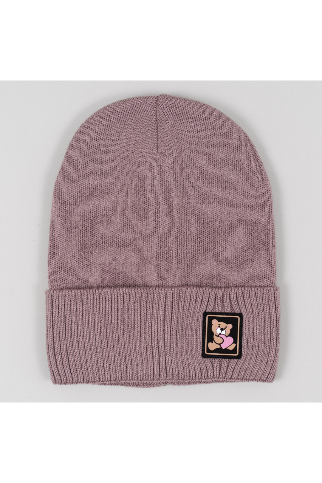 Шапка для дівчинки запорошена троянда в'язка