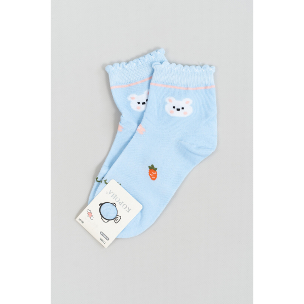 Шкарпетки для дівчинки блакитний бавовна