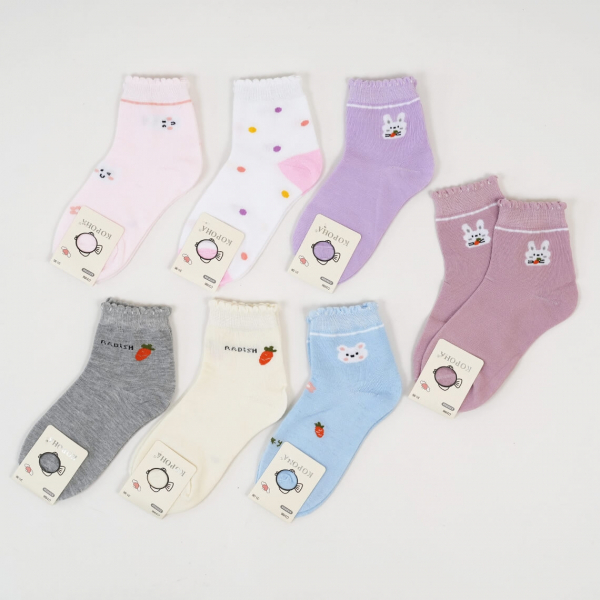 Шкарпетки для дівчинки блакитний бавовна