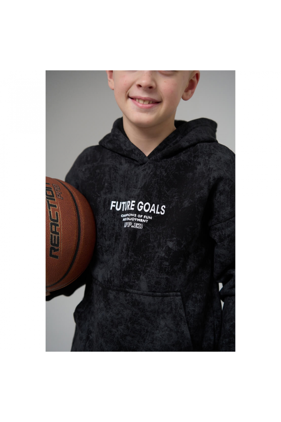 Костюм підлітковий чорний тринитка на флісі