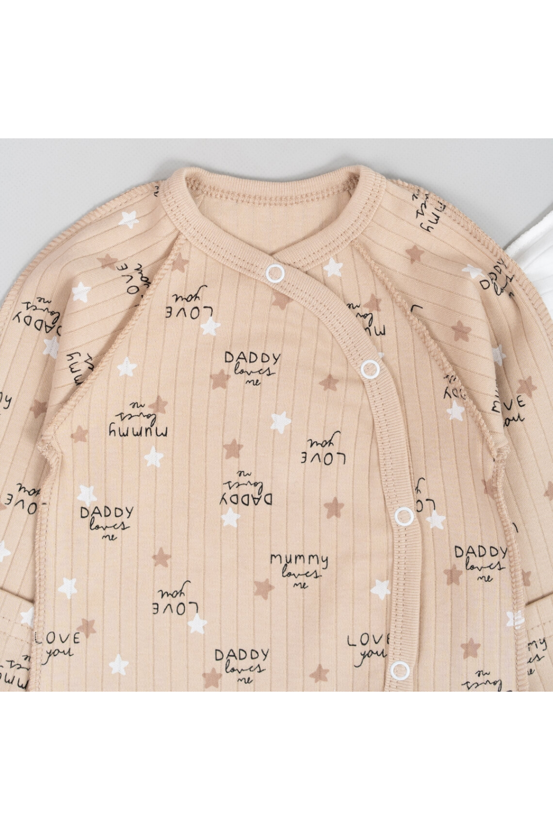 Сліп для новонароджених бежевий интерлок пенье