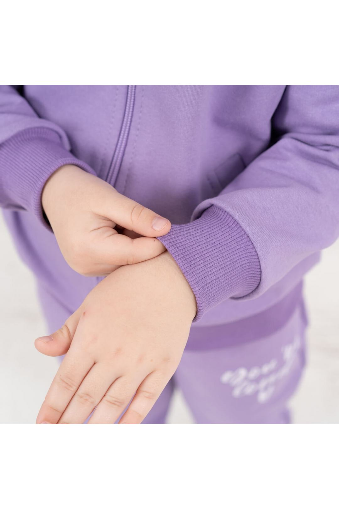 Костюм для дівчинки темно-бузковий двонитка