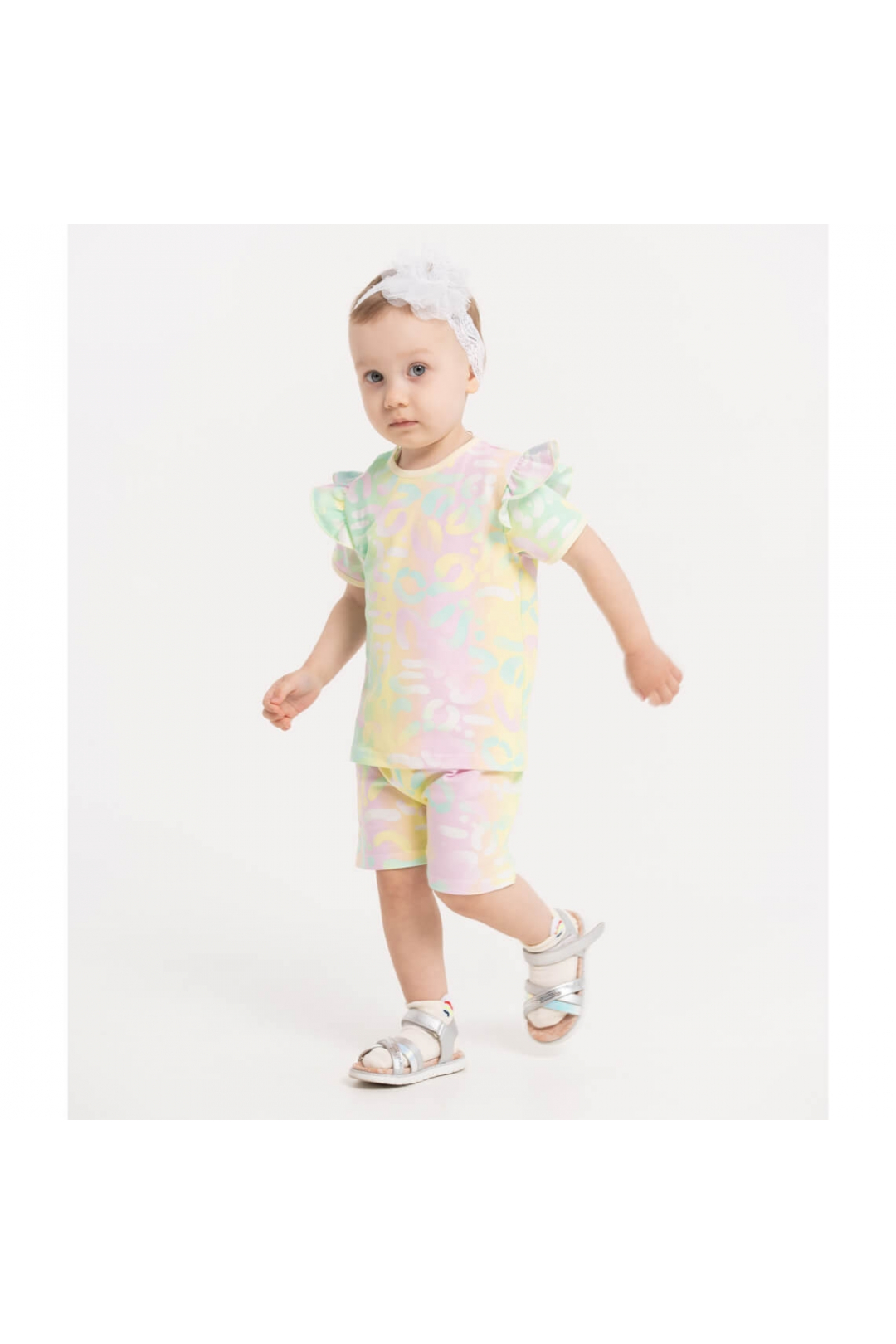 Костюм ясельний Лео веселка стретч-кулір