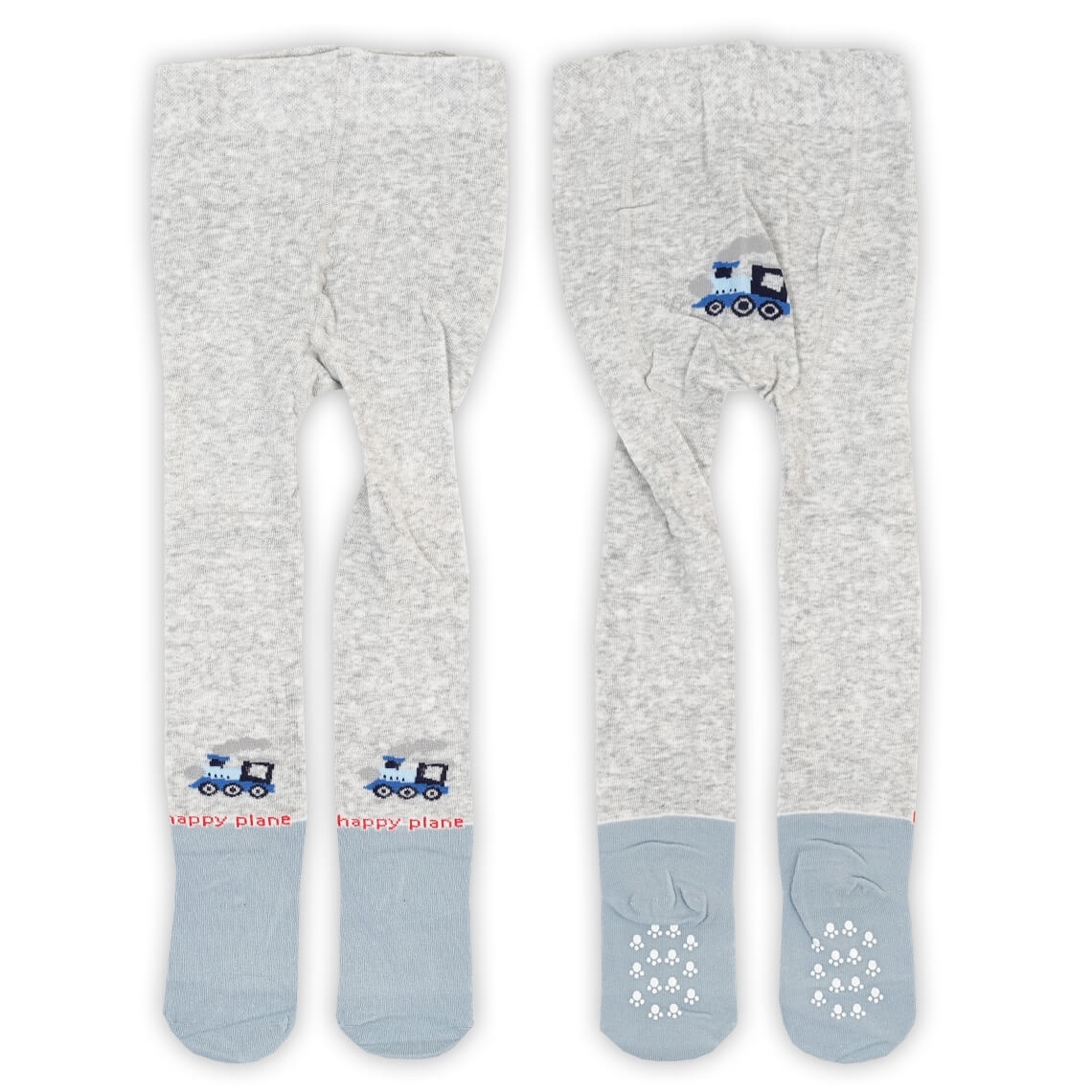 Колготки з антіковзянням під памперс для хлопчиків сірий бавовна