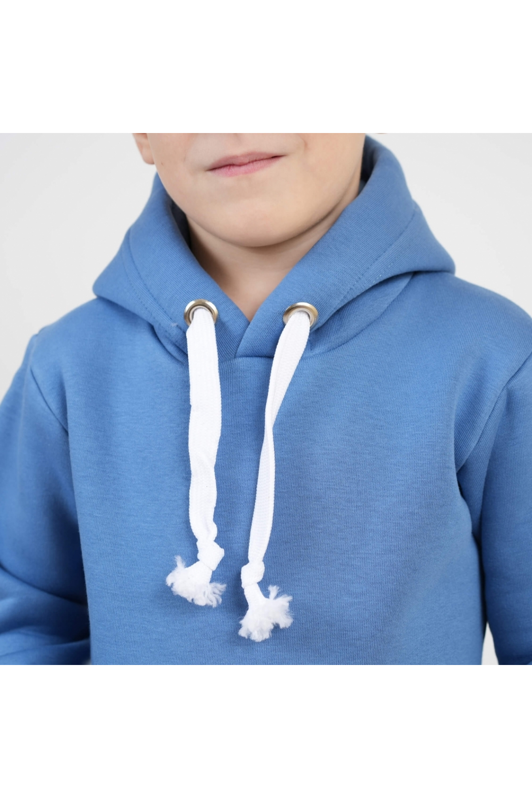 Костюм дитячий теплий блакитний тринитка на флісі - 1