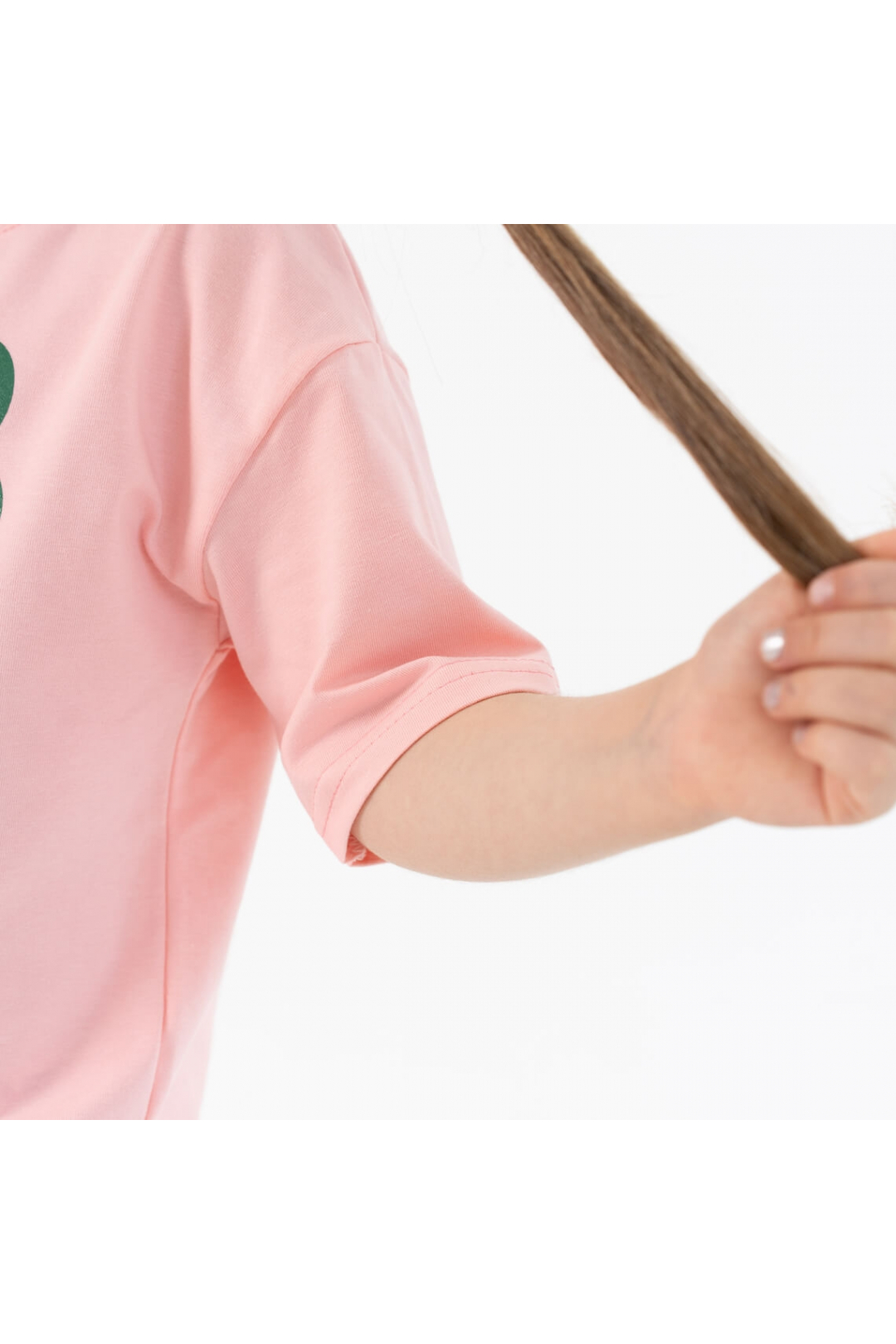 Комплект для дівчинки персиковий стретч-кулір