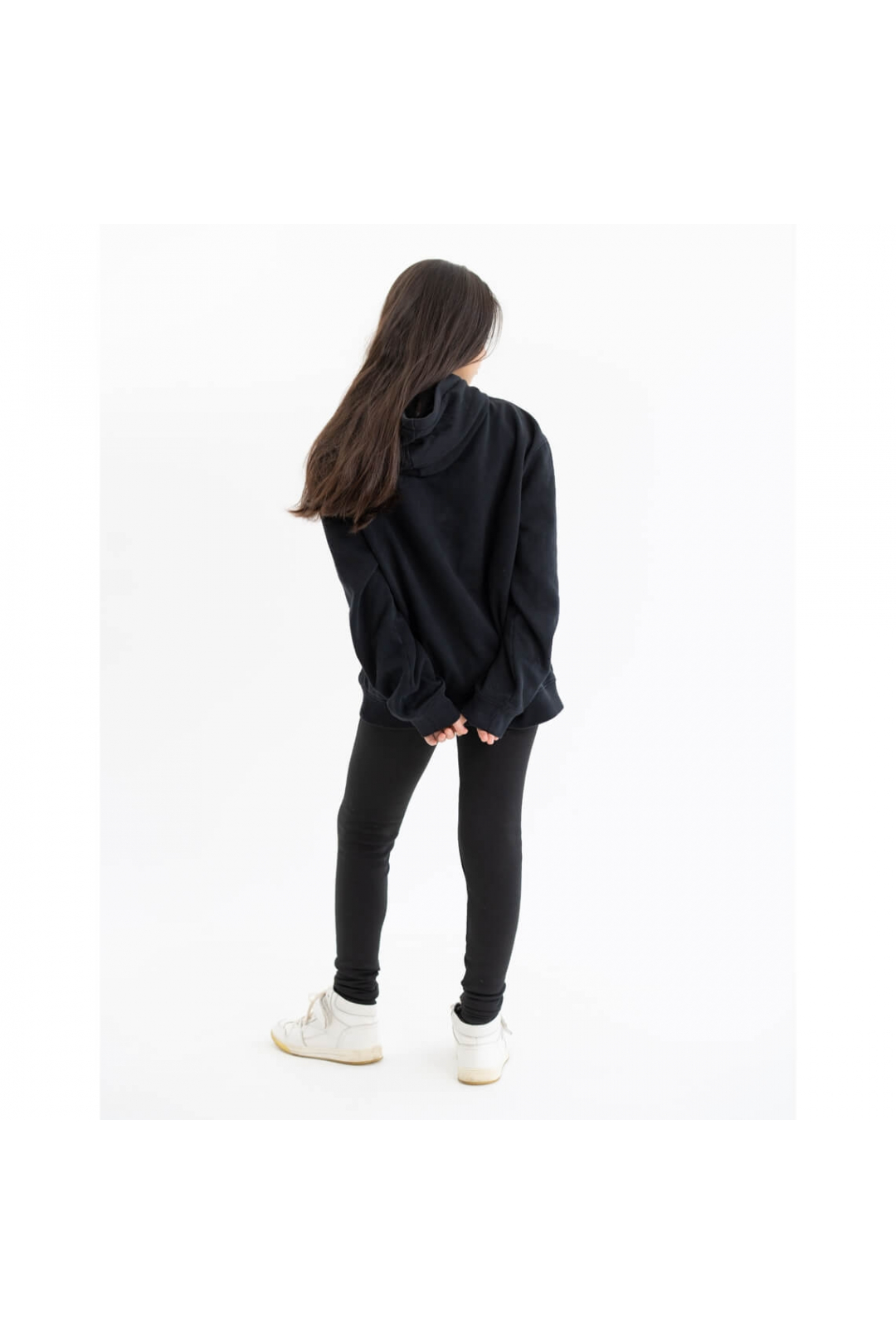 Лосини на хутрі для дівчинки чорний велсофт