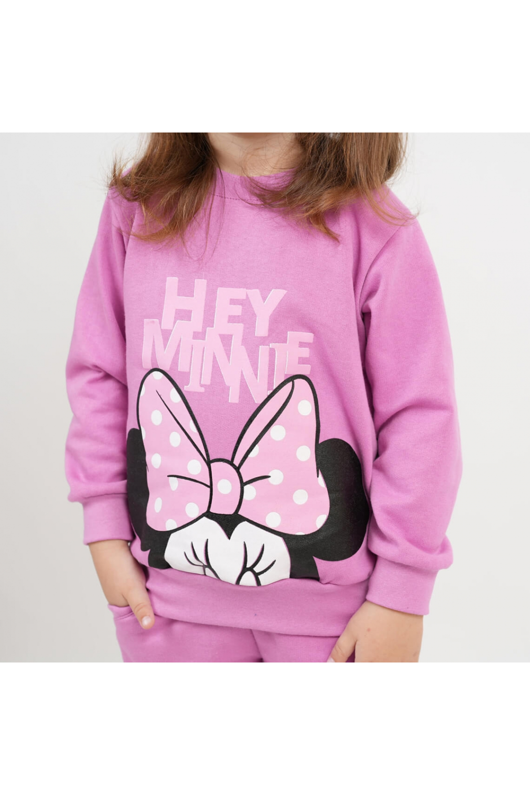 Костюм для дівчинки ліловий начіс (футер)