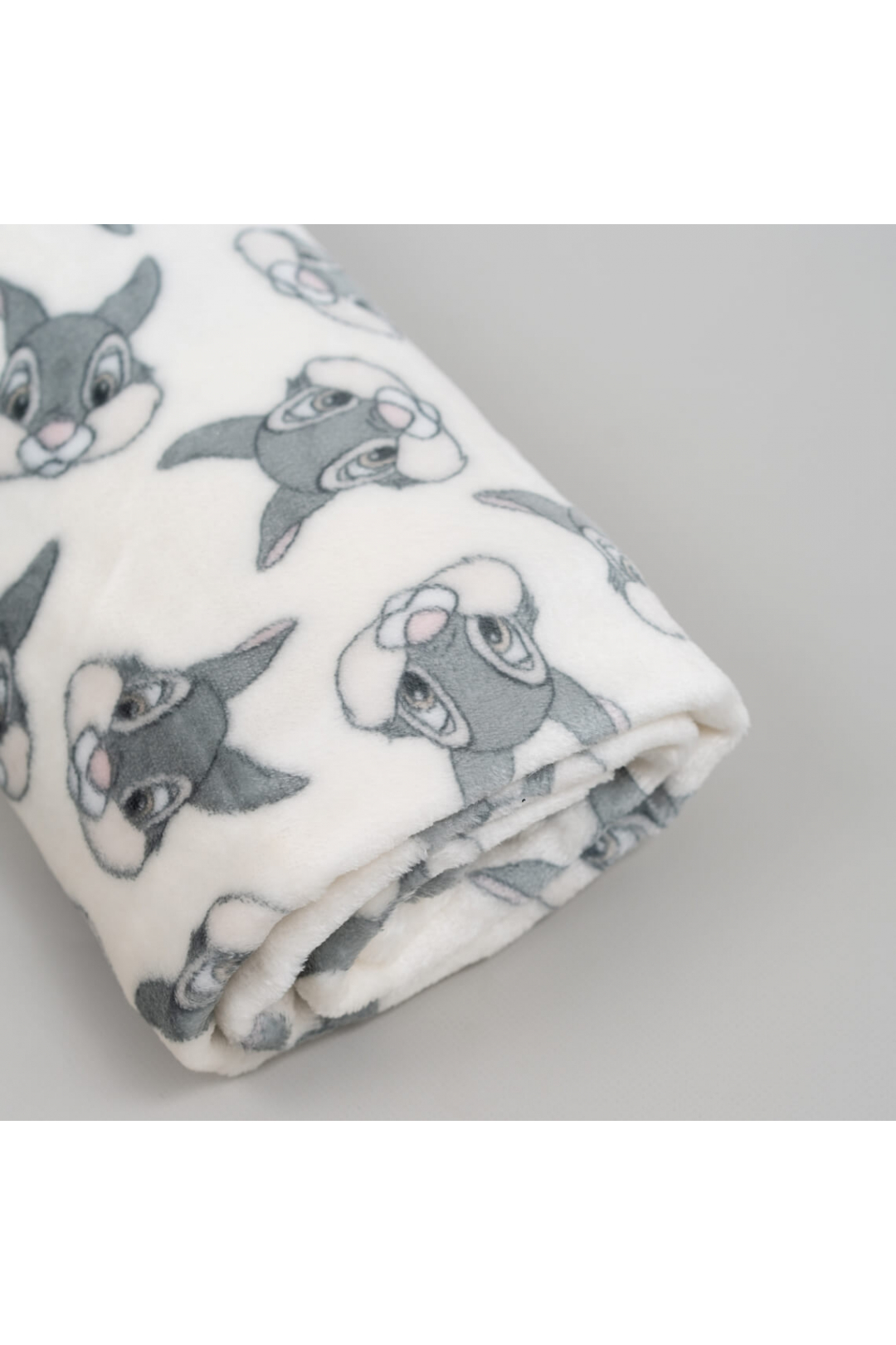 Пухнастий плед ясельний Зайчик білий велсофт