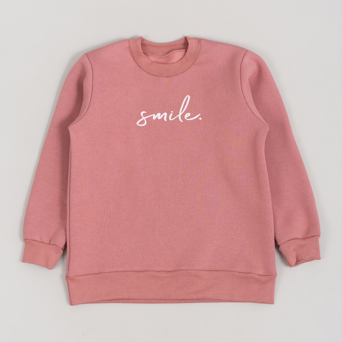 Світшот для дівчинки запорошена  троянда тринитка на флісі