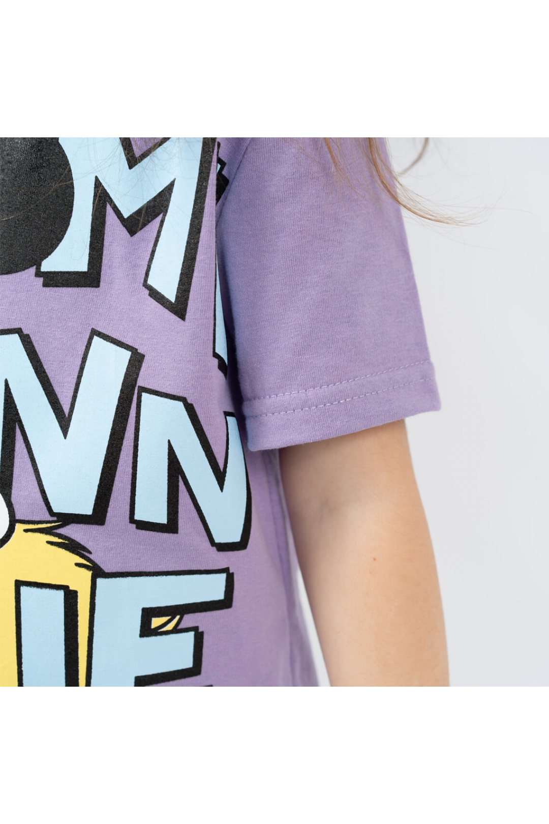 Футболка для дівчинки бузковий Міні кулір