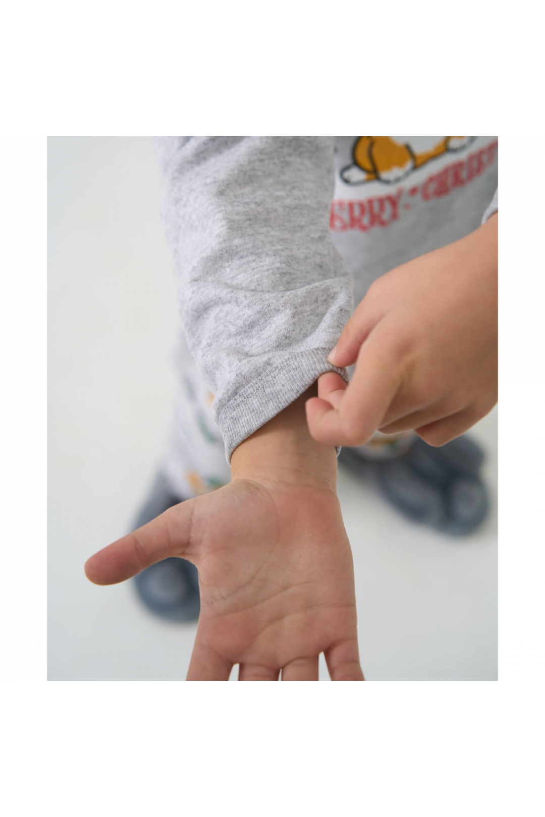 Піжама дитяча Собачка сірий начіс(футер)