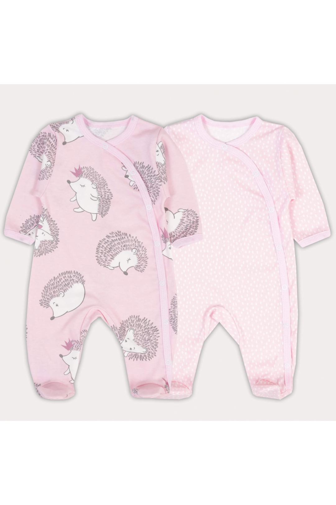 Пара чоловічків для малят Їжачки рожевий інтерлок