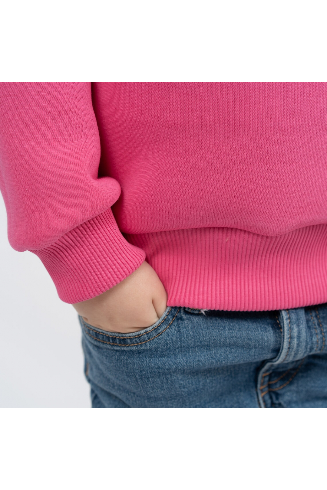 Світшот для дівчинки рожевий тринитка на флісі