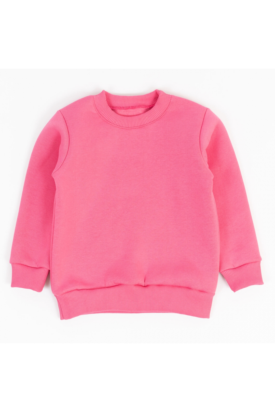 Світшот для дівчинки рожевий тринитка на флісі